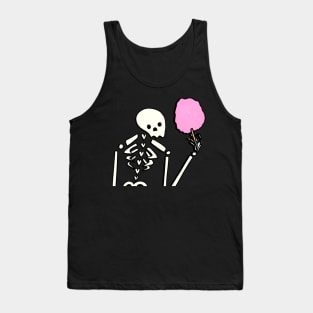 cotton candy skeleton Tank Top